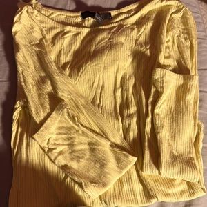 Forever 21 Long-Sleeve Ribbed Bodysuit